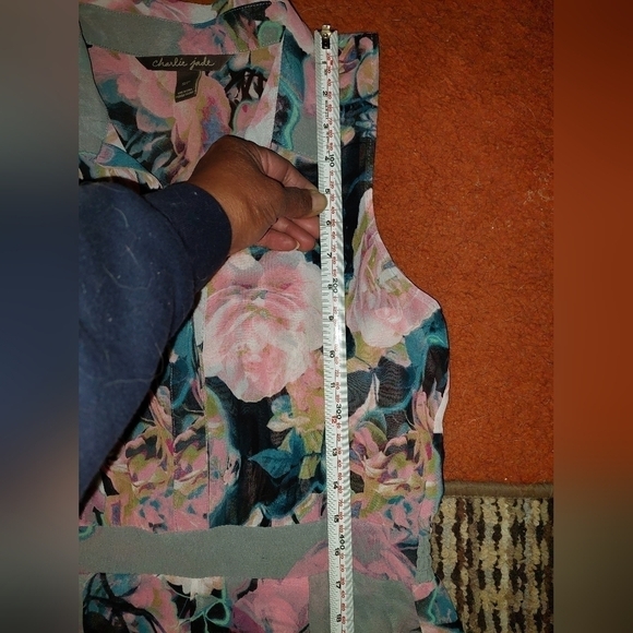 Charlie Jade Maxi Sleeveless Floral Dress Size Small - Picture 12 of 16